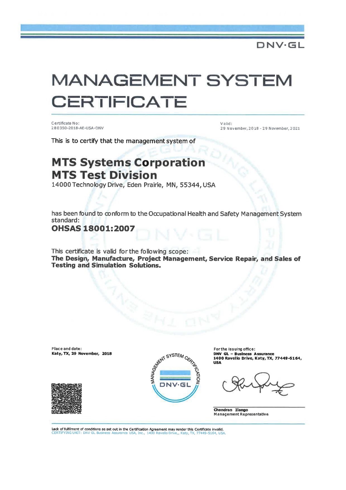 OHSAS 18001：2007 职业健康安全管理体系认证证书.jpg